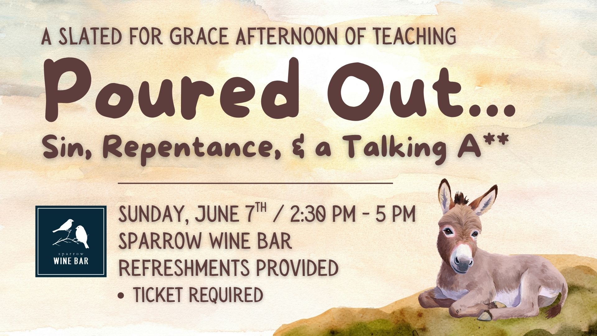 Join us at Poured Out... An SfG Teaching Event!